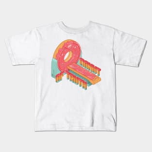 Donut of truth - CT donut scanner isometric illustration Kids T-Shirt